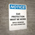 Notice: Ear Protection Required in This Area - Portrait Wall Sign