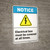 Notice: Ear Protection Must be Worn While Working Operation - Portrait Wall Sign