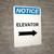 Notice: Elevator Out Of Order - Portrait Wall Sign