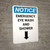 Notice: Emergency Eye Wash and Shower - Portrait Wall Sign