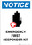 Notice: Emergency First Responder Kit with Icon - Portrait Wall Sign