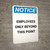Notice: Employees Must Wear Safety Shoes - Portrait Wall Sign