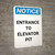 Notice: Entrance For Employees Only - Portrait Wall Sign