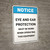Notice: Eye Wash with Icon - Portrait Wall Sign