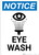 Notice: Eye Wash with Icon - Portrait Wall Sign