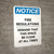 Notice: Fire Regulations Require This Space To Be Clear At All Times - Portrait Wall Sign