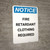 Notice: Fire Regulations Demand That Space Be Clear at All Times - Portrait Wall Sign