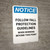 Notice: Floor Load Capacity Pounds - Portrait Wall Sign