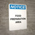 Notice: Food Preparation Area - Raw Meat Only - Portrait Wall Sign