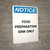 Notice: Food Preparation Area - Portrait Wall Sign