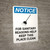 Notice: Forklift Safety Harness Must be Used At All Times - Portrait Wall Sign