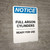 Notice: Full Cylinders Carbon Dioxide - Portrait Wall Sign