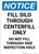 Notice: Fill Silo Through Centerfill Only - Portrait Wall Sign