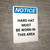 Notice: Hard Hat Safety Glasses Hearing Protection Steel Toe Shoes Required - Portrait Wall Sign