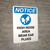 Notice: Keep This Drinking Fountain Clean and Sanitary - Portrait Wall Sign