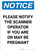 Notice: Please Notify Scanner Operator if Pregnant - Portrait Wall Sign