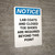 Notice: Ladder For Emergency Use Only - Portrait Wall Sign