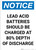 Notice: Lead Acid Batteries Should be Charged - Portrait Wall Sign