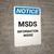 Notice: Main Control - Portrait Wall Sign
