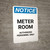 Notice: Microwave Hazard In This Area with Icon - Portrait Wall Sign