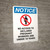 Notice: No Admittance Employees Only - Portrait Wall Sign