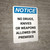 Notice: No Dumping - Portrait Wall Sign