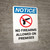 Notice: No Food Drink Or Tobacco In The Warehouse - Portrait Wall Sign