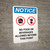 Notice: No Graffiti with Symbol - Portrait Wall Sign
