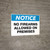 Notice: No Jewelry, Piercings, or Exposed Cuts Beyond This Point Bold - Portrait Wall Sign