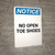 Notice: No Open Toed Shoes Beyond This Point - Portrait Wall Sign
