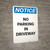 Notice: No Passageway - Portrait Wall Sign