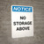 Notice: No Storage Allowed In Hallway - Portrait Wall Sign