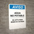 Notice: Non Potable Water - Portrait Wall Sign