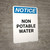 Notice: Non RCRA Waste Storage Area - Portrait Wall Sign