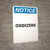 Notice: Oxygen Refrigerated Liquid - Portrait Wall Sign