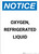 Notice: Oxygen Refrigerated Liquid - Portrait Wall Sign