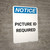 Notice: Place Used Oil Here with Graphic - Portrait Wall Sign