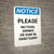 Notice: Please Remove All Jewelry - Portrait Wall Sign