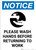 Notice: Please Wash Hands Before Returning To Work - Portrait