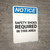 Notice: Safety Shoes Required Beyond This Point - Portrait Wall Sign