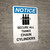 Notice: Security Badges Must Be Worn at All Times - Portrait Wall Sign