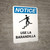 Notice: Spanish Helmet And Goggles Required In Area with Icon - Portrait Wall Sign