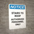 Notice: Standpipe At Other Stairs - Portrait Wall Sign
