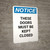 Notice: Think And Start A Trend Here - Portrait Wall Sign