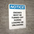 Notice: Unauthorized Persons Keep Out With Graphic - Portrait Wall Sign