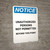 Notice: Unauthorized Persons Not Permitted Beyond This Point - Portrait Wall Sign