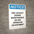 Notice: Used Oil - Portrait Wall Sign