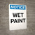 Notice: Wet Paint - Portrait Wall Sign
