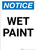 Notice: Wet Paint - Portrait Wall Sign