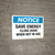 Notice: Save Energy - Close Door When Not in Use - Wall Sign